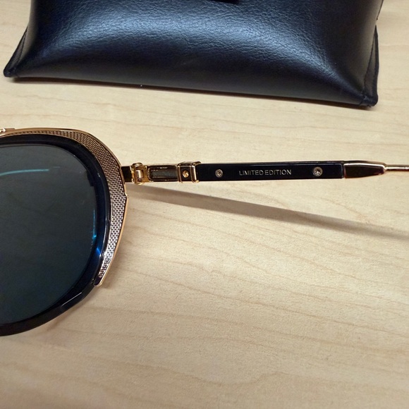 DITA Gold Frame Sunglasses with Dark Lenses main image 4